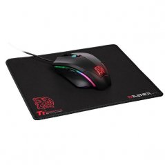 Kit Mouse + Mouse Pad Thermaltake Talon Elite Sensor PIXART 400/5000dpi RGB Negro
