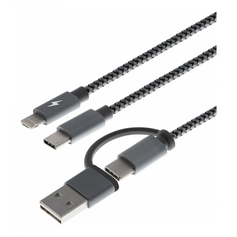 Cable Xtech 5 En 1 Usb/tipo C A Micro Usb/lightning/tipo C