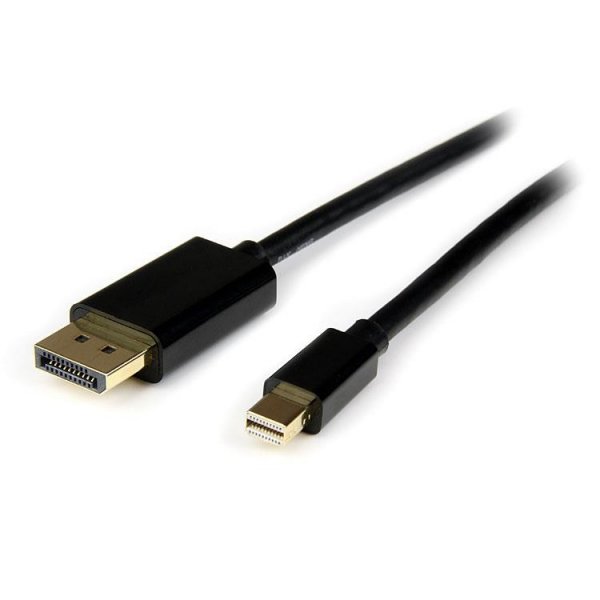 Cable Adaptador de Mini DisplayPort Macho a DisplayPort Macho- Negro 4mts