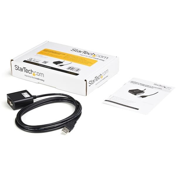 Cable Startech USB a Puerto Serial RS422 y 485 DB9 con Retención Puerto COM 1.8mts