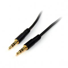 Cable Startech Delgado de 4.5mts de Audio Estéreo Mini Jack de 3.5mm Macho a Macho