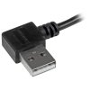 Cable Startech de 1mts Micro USB con Conector Acodado a la Derecha