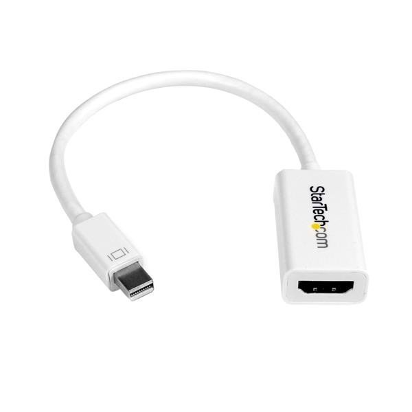 Adaptador Activo  Startech Video Mini DisplayPort a HDMI con Audio MDP 1.2 para MacBook Pro – 4K @ 30Hz - Blanco
