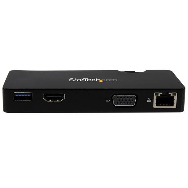 Docking Station Startech para Portátil Puertos USB 3.0 con HDMI o VGA