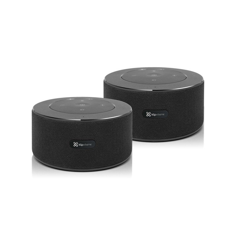 Parlante Portátil KlipX Zound360 2 Unidades Bluetooth 24W Audio envolvente 360°