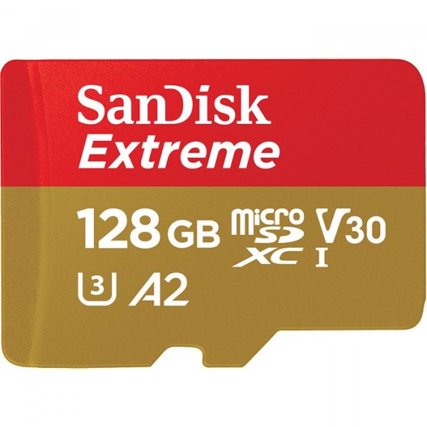 Memoria MicroSDXC 128GB SanDisk Extreme UHS-I Clase 10 Lectura 160MB/s, Escritura 90MB/s