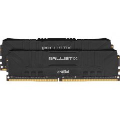 Memoria Ram Crucial Ballistix de 16GB 2x8GB DDR4 2400MHz CL16 DIMM Negro
