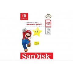 Tarjeta de Memoria Sandisk Micro SD Nintendo SWITCH UHS-I CARD 256GB