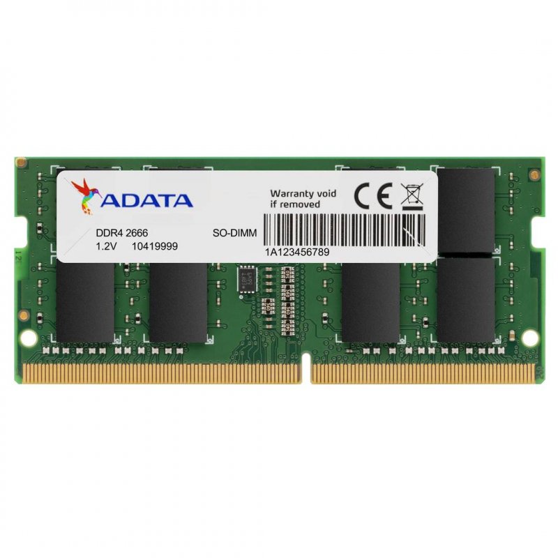 Memoria RAM Adata 16GB 2666MHZ DDR4 SODIMM BLACK