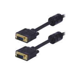 Cable SVGA 1,8M M/M/ C/Ferrita Conectores Baño Oro
