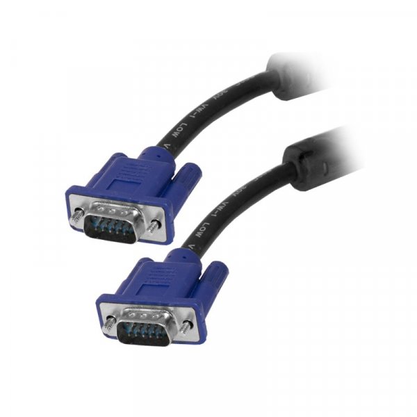 Cable VGA 10M Macho/Macho Nikel Conector Azul