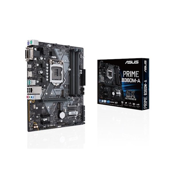 Placa Madre Asus MB LGA1151+ Prime B360M-A DDR4*4 V/D/H/M2*2/PCIe16x/mAT
