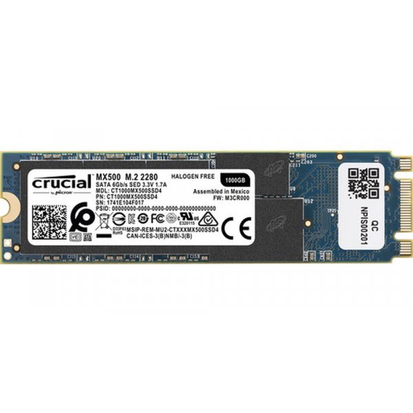 Disco SSD Crucial 1000GB MX500 M.2